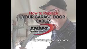 how to replace your garage door cables