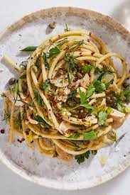 Pasta With Tuna Capers And Scallions Recipe Recipe Scallions Recipes Tuna Pasta Recipes
