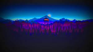 Firewatch Style Watchtower 38402160 Hdwallpaper Wallpaper Image Papel De Parede Pc Papeis De Parede Desenhos