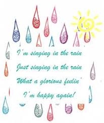 Down the lane with a happy refrain and singin' just singin' in the rain. Singing In The Rain Song Lyrics Singing In The Rain Rain Song Lyrics Singing