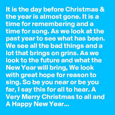 The Day Before Christmas Images It Is The Day Before Christmas The Year Is Almost Gone It Is A Time