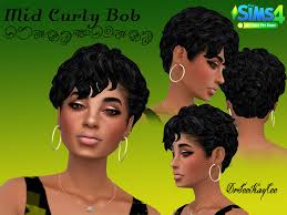 Sims 4 hairs for females or males, alpha hair, maxis match cc, pack, recolors and retextures from tumblr and websites. Drteekaycee S Mid Curly Bob My First Pet Sp Needed