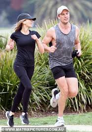 They were first pictured as a couple in august 2019. Nadia Bartel Debuts Her Romance With Buff New Boyfriend Nathan Brodie Daily Mail Online