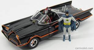 Black And Red Batman Toy Jada 98259 Scale 1 24 Batman Batmobile 1966 Classic Tv Series With Figures Batman And Robin Black Red Batman Batmobile Batmobile Batman