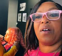 Yall Bria baby🥰💗 getting her hair done