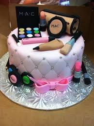 Looking for simple birthday cake ideas that will please any child? Cosmetic Cake For A Chic Lady Makeup Birthday Cakes Girly Cakes Make Up Cake