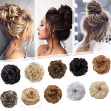 You can make your look perfect on a special day by creating an easy and messy bun on the back of your scalp. Amazon Com Hair Bun Chignons Synthetic Hair For Women 45g Jet Black Thicker Beauty