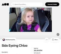 Side Eyeing Chloe Toddler Meme Becomes Nft Selling For 76k In Crypto