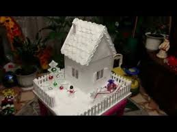 поделки из потолочной плитки своими руками для детского сада Domik Iz Potolochnoj Plitki Podelka Dlya Detskogo Sada Youtube Podelki Plitka Domiki