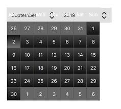 Qml Calendar Not Showing Week Day Or Month Year However It Does Seem To Be There Stack Overflow