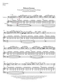 Includes transpose, capo hints, changing speed and much more. Drivers License Cello And Piano By Digital Sheet Music For Score Download Print H0 977335 Sc004946536 Sheet Music Plus