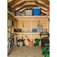 Handy Home Products Majestic 8 Ft X 12 Ft Wood Storage Shed 18631 8 The Home Depot Storage Shed Organization Shed Design Shed Shelving
