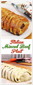Italian Minced Beef Plait Fab Food 4 All Minced Meat Recipe Minced Beef Recipes Easy Recipes