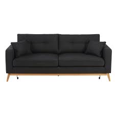 Canape Lit Style Scandinave 3 Places Gris Anthracite Canape Lit Coussin Canape Canape 3 Places Tissu