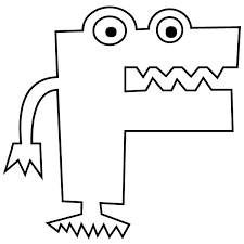 Learning about the letter f? Letter F Coloring Page Babadoodle