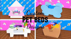 Exotic pets can be beautiful, unique, and some can be trained to do tricks, talk, or retrieve items for you. Custom Unique Pet Beds Design Ideas Building Hacks Roblox Adopt Me Youtube