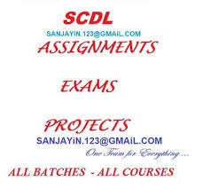 Scdl Solved Assignments Sample Paper Project Report Symbios Management Course In Mascot City Chandigarh Click In
