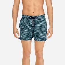 Vilebrequin Men Modernist Fish Short And Fitted Stretch Swimwear In 2021 Vilebrequin Men Swim Trunks Swimwear
