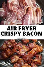 How To Cook Bacon In The Air Fryer Ka Eats Bacon Airfryer Ninjafoodi Kaeat In 2020 Healthy Bacon Recipes Bacon Cooking Bacon