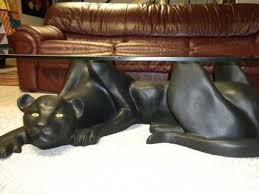 600 Black Panther Glass Coffee Table Coffee Table Black Panther Coffee Tables For Sale
