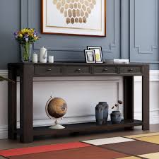 The first parameter is required, and must. Distressed Wood 4 Drawer Console Sofa Table