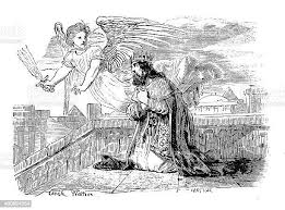 King David Praying God Engraved Image Stock Illustration - Download Image  Now - 19th Century, 19th Century Style, 2015 - iStock