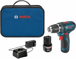 Amazon Com Bosch Power Tools Drill Kit Ps31 2a 12v 3 8 Inch Two Speed Driver Cordless Drill Set Includes Two Lithium Ion Batteries 12v Charger Screwdriver Bits Soft Carrying Bag