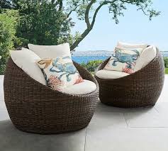 Torrey All Weather Wicker Papasan Chair Espresso Outdoor Furniture Outdoor Furniture Cushions Wicker Porch Furniture