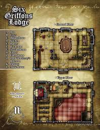 Six Griffons Lodge By Butterfrog On Deviantart Dungeon Maps Tabletop Rpg Maps Fantasy Map