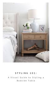 Not Sure What To Put On That Bedside Table Here Is A Visual Guide For Creating A Balanced Bedroom Night Stands Bedroom Nightstand Decor Bedroom Furniture Sets
