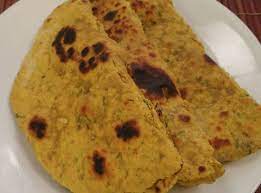 How To Make Soy Flour Missi Roti Recipe By Masterchef Sanjeev Kapoor Roti Recipe Roti Spicy Ingredients
