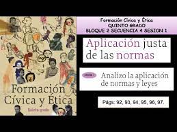 Primaria sexto grado formacion civica y etica libro de texto, author: Formacion Civica Y Etica 5 Quinto Grado Bloque 2 Secuencia 4 Sesion 1 Pag 92 93 94 95 96 97 Youtube