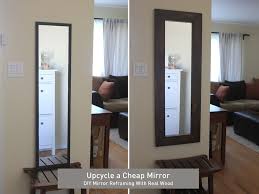 Diy Reframing A Cheap Mirror Cheap Mirrors Cheap Wall Mirrors Mirror Wall Bedroom