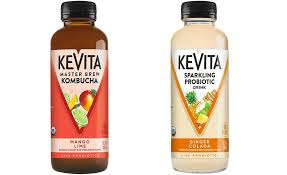 Fermented with a proprietary kombucha tea culture, . Ginger Colada Kevita Sparkling Probiotic Drink Mango Lime Kevita Master Brew Kombucha 2020 12 02 Prepared Foods