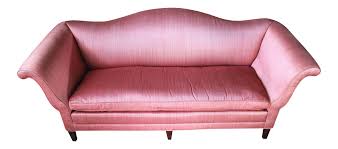 Made of engineered wood, fabric, foam and velvet. Vintage New Pink Sofas For Sale Chairish