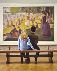 Seurat's composition includes a number of parisians at a park on the banks of the river seine. Art Institute Of Chicago This Afternoon At The Park By Seraut Pointilism Is Something To See In Person Amazin Chicago Art Art Institute Of Chicago Chicago