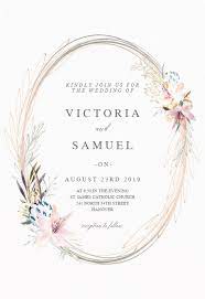 Whimsical Wreath Wedding Invitation Template Greetings Island Wedding Invitation Templates Popular Wedding Invitations Wreath Wedding Invitations