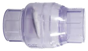 The full flow design features a flapper valve for reliable performance. Clear Pvc Swing Check Valve 1 1 2 Slip X 1 1 2 Slip