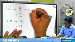 Peratus bermaksud 'daripada 100' atau 'per seratus' atau '1/100'. 2016 02 1eh Menukar Perpuluhan Kpd Pecahan Youtube