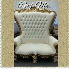 Royal White And Gold Wedding Baby Shoer Sweet Sixteen Bench Rental Baby Shower Chair Royalty Baby Shower Baby Shower Princess
