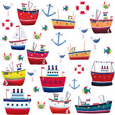 Ships Wall Stickers Boys Wall Stickers Roommates Wall Stickers Becky Lolo Illyustracii Detskie Illyustracii Rybackie Lodki