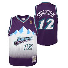 Shop mitchell & ness' utah jazz throwback apparel collection featuring authentic jerseys and team gear. Youth John Stockton Jersey Utah Jazz Mitchell Ness Throwback Purple