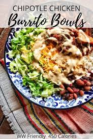 Chipotle Chicken Burrito Bowls The Skinnyish Dish