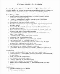 As a consequence of the gruelling job search. Warehouse Job Description Resume Unique Sample Warehouse Job Description 10 Examples In Pdf Word Warehouse Jobs Job Description Nurse Job Description