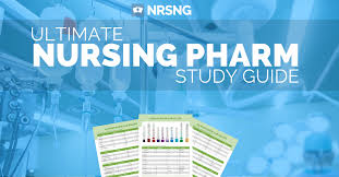 Nursing Pharmacology Medication Study Guide Nrsng