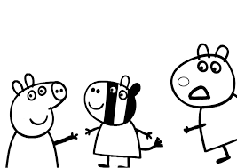 Printable free peppa pig coloring pages. Peppa Pig Coloring Book For Kids Razukraski Com