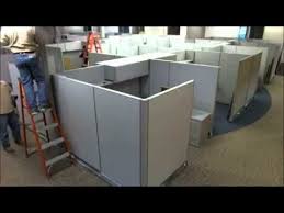 Furniture Installation Group Cubicle Install Time Lapse Professional Office Furniture Installation Furniture