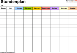 Check spelling or type a new query. Stundenplan Vorlagen Excel Zum Download Ausdrucken Kostenlos