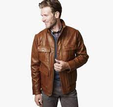 Leather Four Pocket Jacket Johnston Murphy Pocket Jacket Jackets Johnston Murphy