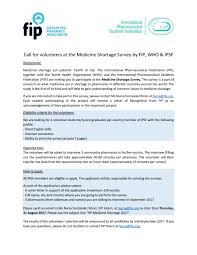 Writing a cover letter is essential when applying for jobs. Call For Volunteers Medicine Shortage 3 By Ipsf Afro Issuu